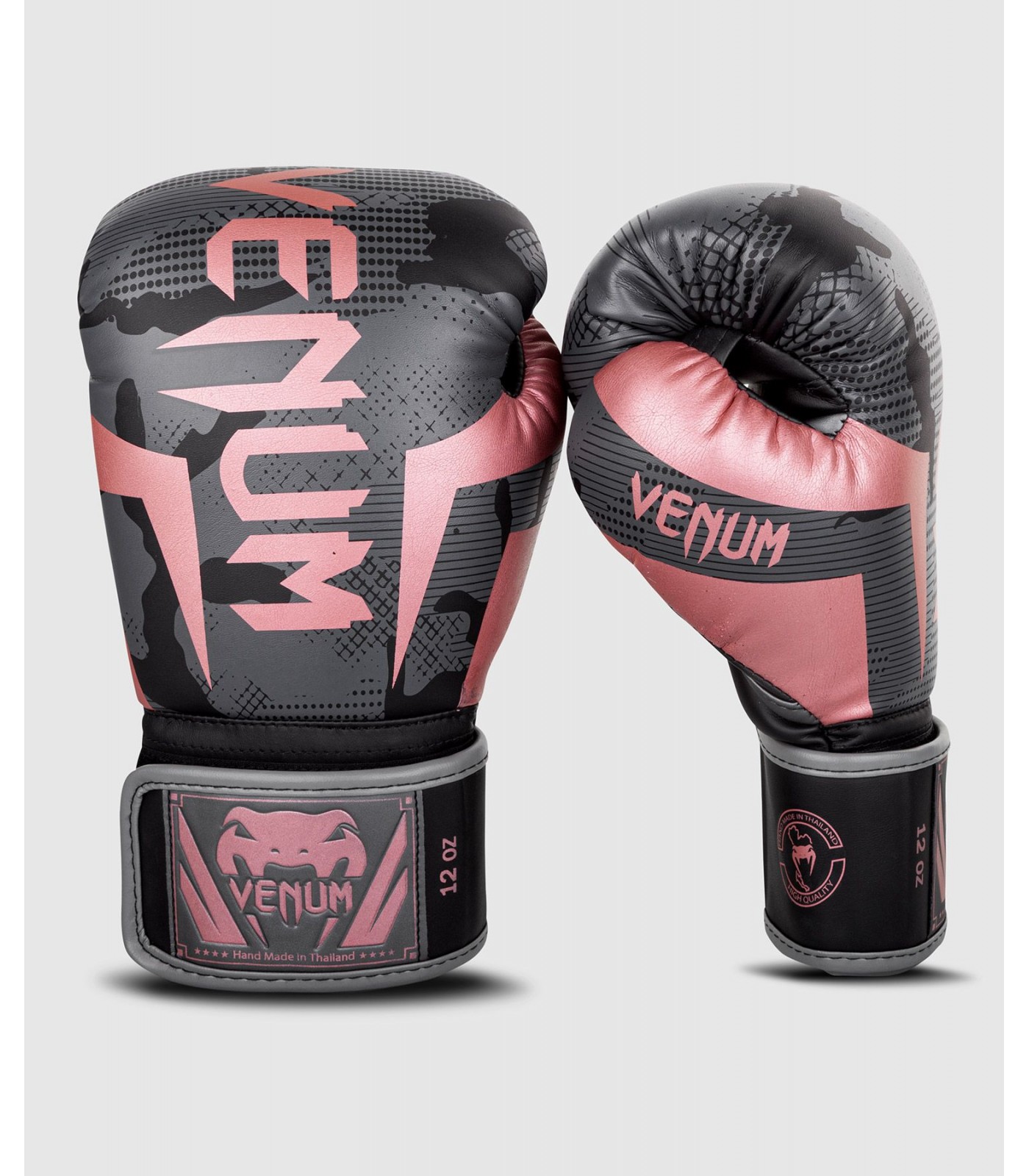 Боксови ръкавици - Venum Elite Boxing Gloves - Black/Pink Gold​